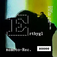 a black and white image of a person with the words'remote record'